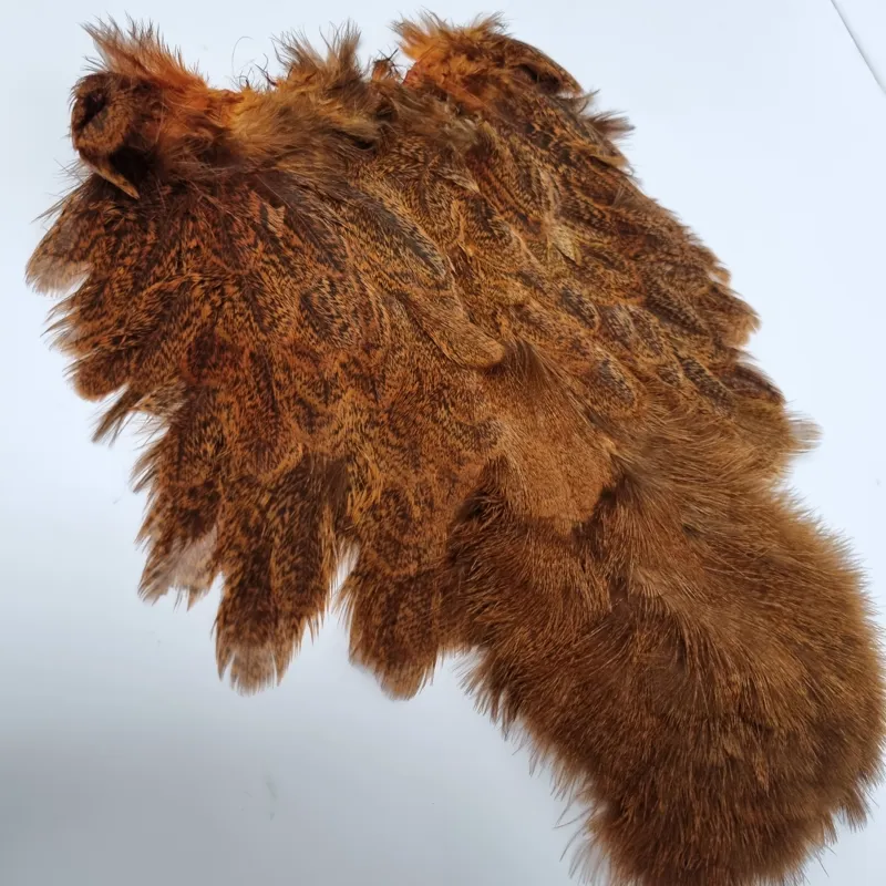 Whiting Coq de Leon Hen Soft Hackle with Chickabou in Speckled Burnt Orange-6